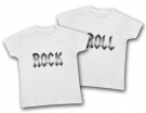 Camisetas gemelos ROCK & ROLL WHITE WC