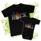 Camiseta PAPA ROCK + Body BEBE ROLL BC