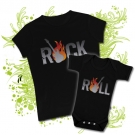 Camiseta MAMA ROCK & ROLL + BODY BEBE ROCK & ROLL BC