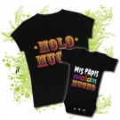 Camiseta MAMA MOLO MUCHO + Body MIS PAPIS MOLAN MUCHO BC