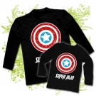 Camiseta PAPA CAPITAN SUPER PAPA + Camiseta SUPER HIJO BL