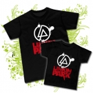 Camiseta PAPA LINKIN PARK (logo) + Camiseta NIOS LINKIN PARK BC