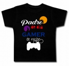 Camiseta PADRE DE DA Y GAMER DE NOCHE BC