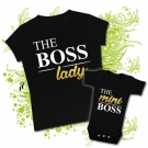 Camiseta MAMA LADY THE BOSS + Body THE MINI BOSS BC