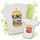 Camiseta MAMA KING SIZE + Body KIDS SIZE WC