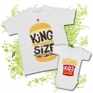 Camiseta PAPA KING SIZE + Body KIDS SIZE WC