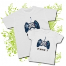 Camiseta PAPA PLAYER ONE + Camista PLAYER TWO WC