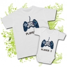 Camiseta PAPA PLAYER ONE + BODY PLAYER TWO WC