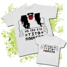 Camiseta YO SOY ESE TITO ROCKERO + Camiseta YO TENGO UN TITO ROCKERO WC