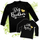 Camisetas BIG BROTHER & LITTLE SISTER WHITE