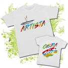 Camiseta PAPA ARTISTA + Camiseta OBRA DE ARTE