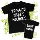 Camiseta PAPA  YO HAGO BEBS MOLONES + Body BEB MOLN