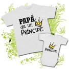 Camiseta PAP DE UN PRNCIPE CORONA + Body PRNCIPE CORONA 