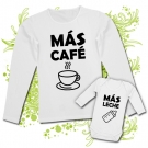 Camiseta MAMA MS CAF + Body MS LECHE