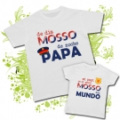 Camiseta de da MOSSO y de noche PAPA + Camiseta mi papi es el mejor MOSSO del MUNDO