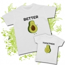 Camiseta PAPA AGUACATE (Better) + Camiseta AGUACATE (Together)