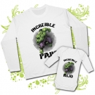 Camiseta INCREIBLE PAPA + Body INCREIBLE HIJO (Hulk)