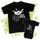 Camiseta PAPA NEED BEER + Body NEED MILK