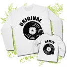 Camiseta PAPA REMIX DJ + Camiseta ORIGINAL DJ 