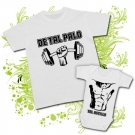 Camiseta PAPA DE TAL PALO + Body beb TAL ASTILLA GYM