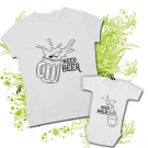Camiseta MAMA NEED BEER + Body NEED MILK