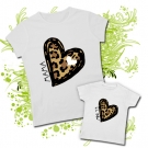 Camiseta MAMA CORAZN + Camiseta MINI YO (Leopard) 