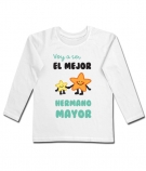 Camiseta estrellas VOY A SER EL MEJOR HERMANO MAYOR 