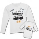 Camiseta de da DOCTORA de noche MAMA + Body mi MAMA es la mejor DOCTORA del mundo