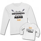 Camiseta de da ENFERMERA de noche MAMA + Camiseta mi MAMA es la mejor INFERMERA del mundo