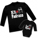 Camiseta manga larga EL PADRAZO + Body HIJAZA