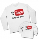 Camiseta YO TENGO LA HIJA MS GUAPA + Camiseta YO TENGO EL PAP MS GUAPO