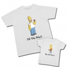 Camiseta pap Simpsons (De tal palo) + Camiseta Bart (Tal astilla)
