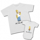 Camiseta Simpsons Donut (De tal palo) + Body Bart (Tal astilla)