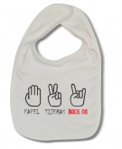 Babero PAPEL! TIJERAS != ROCK ON!! W.
