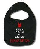 Babero CALM AND LISTEN HEAVY B. 