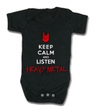 KEEP CALM AND LISTEN HEAVY METAL BMC BODYSUIT