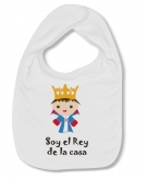 Babero SOY EL REY DE LA CASA W.