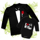 CAMISETA PAPA EL PADRINO + BODY I LOVE MI PAP� BL