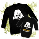 CAMISETA PAPA DARTH VADER DVX + BODY DARTH VADER TAMBI�N ES MI PAPI BL