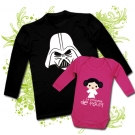 CAMISETA PAPA DARTH VADER XVV + BODY LA PRINCESA DE PAPI FBL