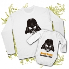 CAMISETA PAPA DARTH VADER DVVI + BODY DARTH VADER TAMBI�N ES MI PAPI WL