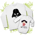CAMISETA PAPA DARTH VADER XXX + BODY LA PRINCESA DE PAPI WL