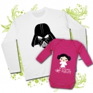 CAMISETA PAPA DARTH VADER XXI + BODY LA PRINCESA DE PAPI FWL