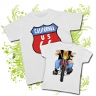 CAMISETA PAPA RUTA 66 + CAMISETA MOTERO WC 