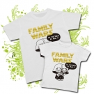 CAMISETA PAPA FAMILY WARS + CAMISETA NI�OS FAMILY WARS WC 