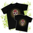 CAMISETA PAPA CALAVERA MEXICANA GRINGO GOLD + CAMISETA CALAVERA MEXICANA BC 