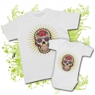 CAMISETA PAPA CALAVERA MEXICANA GRINGO GOLD + BODY CALAVERA MEXICANA WC 