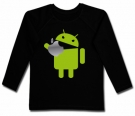 Camiseta ANDROID EATING AN APPLE BML