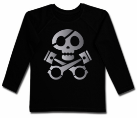Camiseta MOTERA PISTONS AND SKULLS BML 