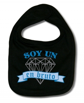 Babero SOY UN DIAMANTE EN BRUTO B.